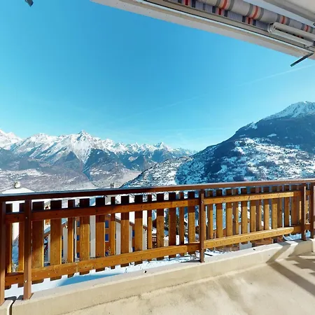 Stunning With Valley And Mountains * Veysonnaz